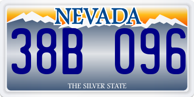 NV license plate 38B096