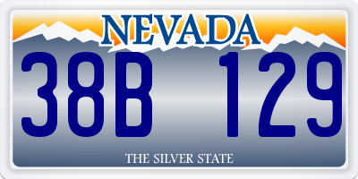 NV license plate 38B129