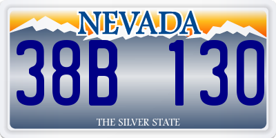 NV license plate 38B130