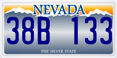 NV license plate 38B133
