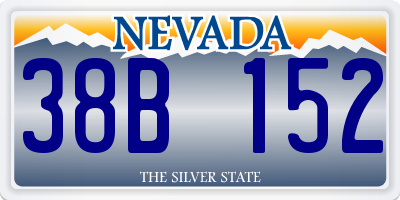 NV license plate 38B152