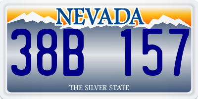 NV license plate 38B157