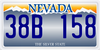 NV license plate 38B158