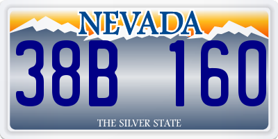 NV license plate 38B160