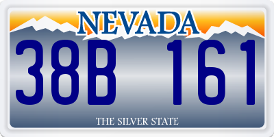 NV license plate 38B161