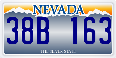 NV license plate 38B163