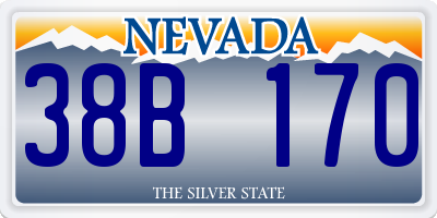 NV license plate 38B170