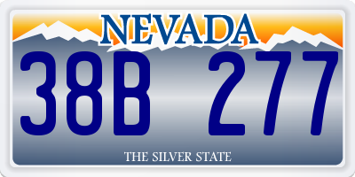 NV license plate 38B277