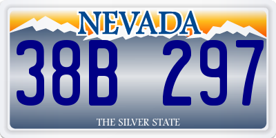 NV license plate 38B297