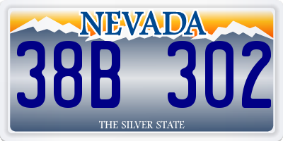 NV license plate 38B302