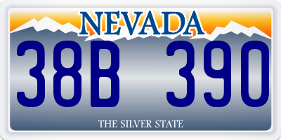 NV license plate 38B390