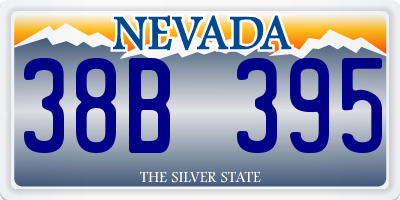 NV license plate 38B395