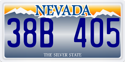 NV license plate 38B405