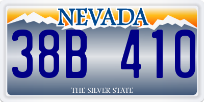 NV license plate 38B410