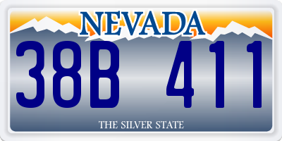 NV license plate 38B411