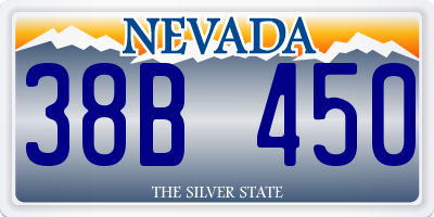 NV license plate 38B450