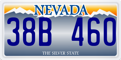NV license plate 38B460