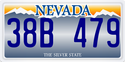 NV license plate 38B479