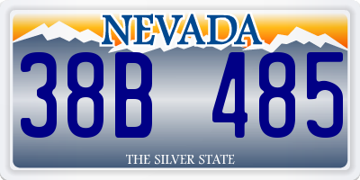 NV license plate 38B485