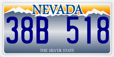 NV license plate 38B518