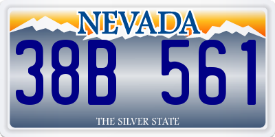 NV license plate 38B561