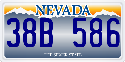 NV license plate 38B586