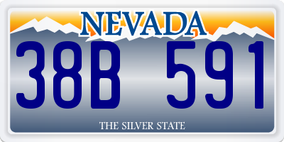 NV license plate 38B591