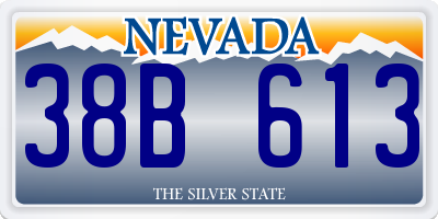 NV license plate 38B613