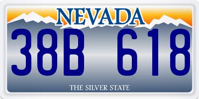 NV license plate 38B618