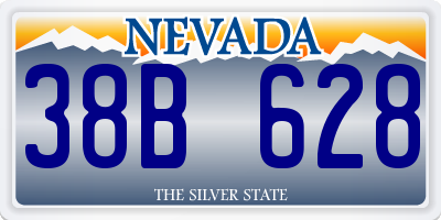 NV license plate 38B628