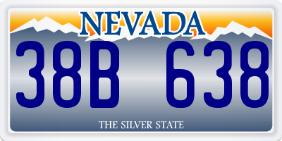 NV license plate 38B638