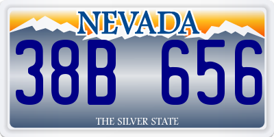 NV license plate 38B656