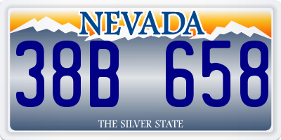 NV license plate 38B658