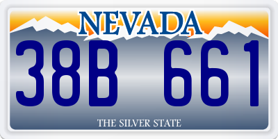NV license plate 38B661
