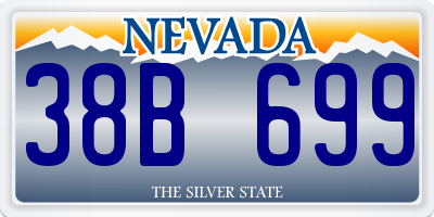 NV license plate 38B699