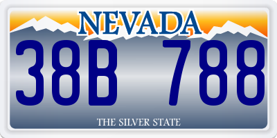 NV license plate 38B788