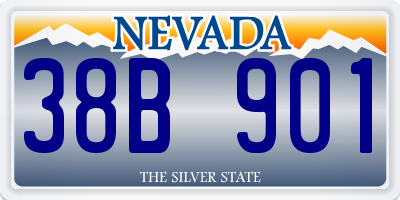 NV license plate 38B901