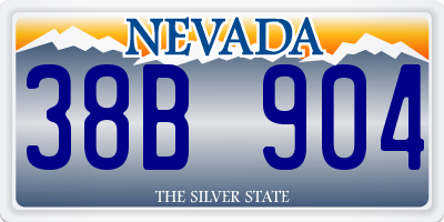 NV license plate 38B904