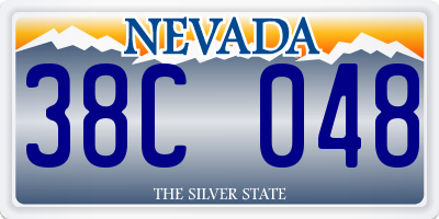 NV license plate 38C048