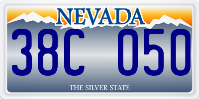 NV license plate 38C050