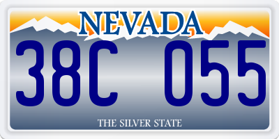 NV license plate 38C055