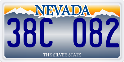 NV license plate 38C082