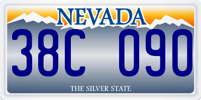 NV license plate 38C090