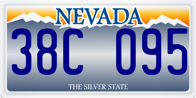 NV license plate 38C095