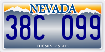 NV license plate 38C099