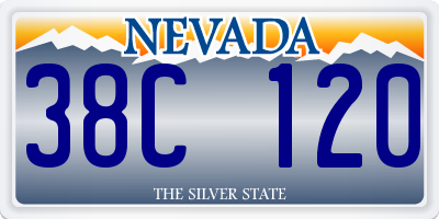 NV license plate 38C120