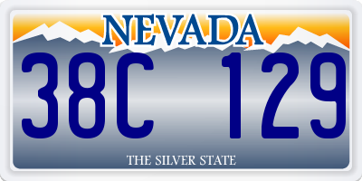 NV license plate 38C129