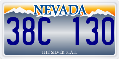 NV license plate 38C130