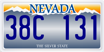 NV license plate 38C131