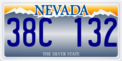 NV license plate 38C132